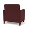 Lesro Siena Lounge Reception Wide Guest Chair, Walnut, RF Nebbiolo Upholstery SN1201 - alternate 2